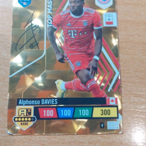 Panini Top Master gold cards pack of 5, like new, signed