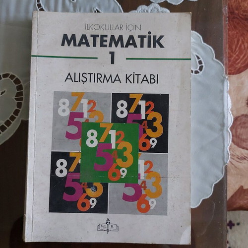 Mathematics textbook for first grade in Turkish like new