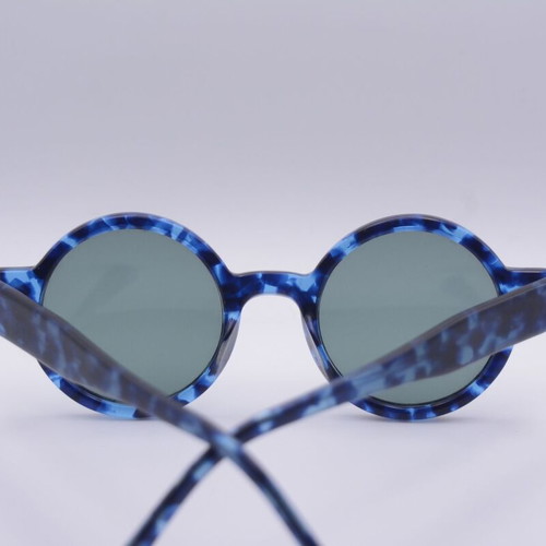 Robert la Roche S72 Round Sunglasses new, blue black