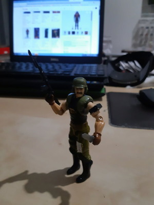 GI Joe Backblast Action Figure 1988-1992 Like New