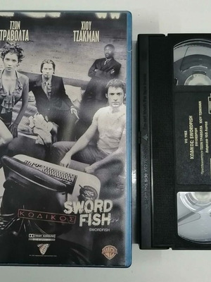 Swordfish VHS tape with subtitles, action adventure