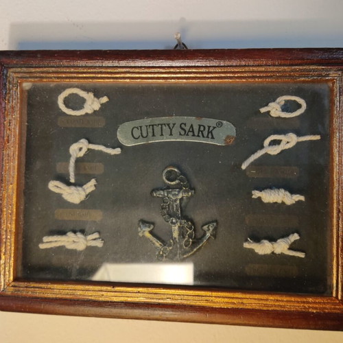 Cutty Sark decorative frame with nautical knots used