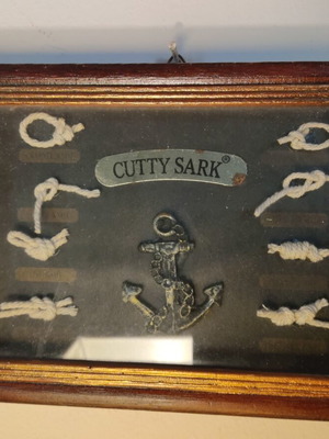 Cutty Sark decorative frame with nautical knots used