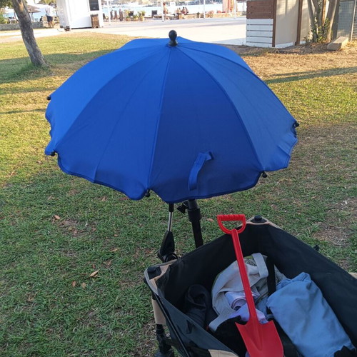 Universal Baby Stroller Sunshade Umbrella like new, blue