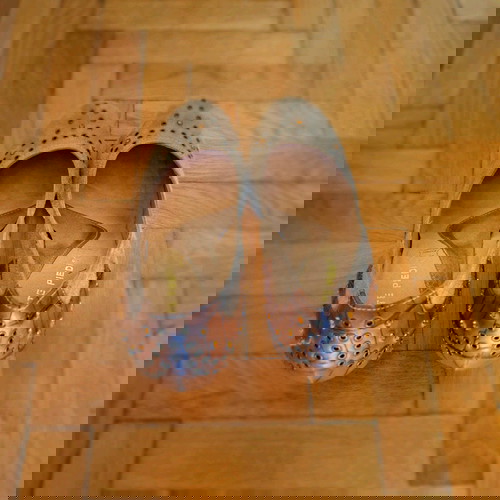 Γόβες μπεζ καφέ με χοντρό τακούνι Νο 41 σαν καινούργιες