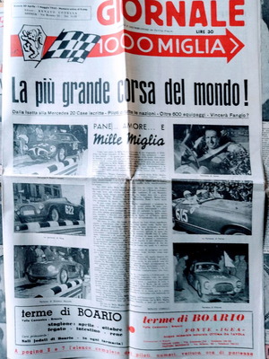 F1 Giornale 1000 Miglia μεταχειρισμένο, Μαραθώνιος 1955 Ιταλία