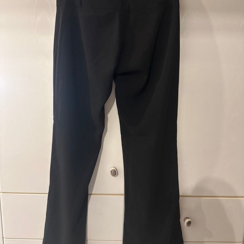 Black classic pants with regular fit
