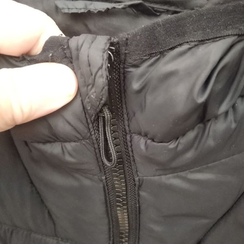 Lightweight unisex jacket used, black, with hood