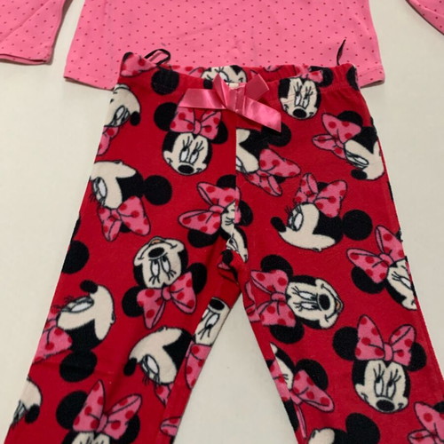 H&M pajama used for ages 2-4, red and pink with stains