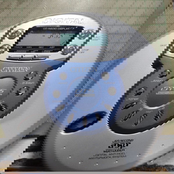 CD PLAYER WITH AM-FM RADIO CITIZEN PCD-2065EE