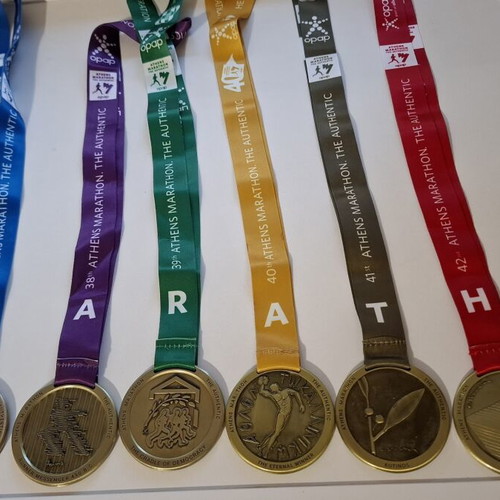 Athens Marathon 42km medals, set of 6