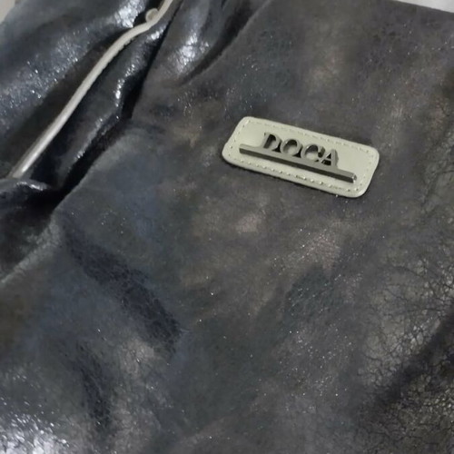 Doca shoulder bag used black with silver details