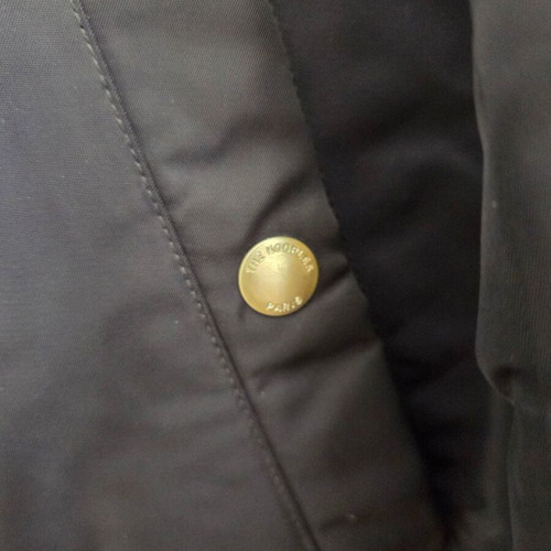 The Kooples Navy Quilted Technical Bomber Jacket L like new