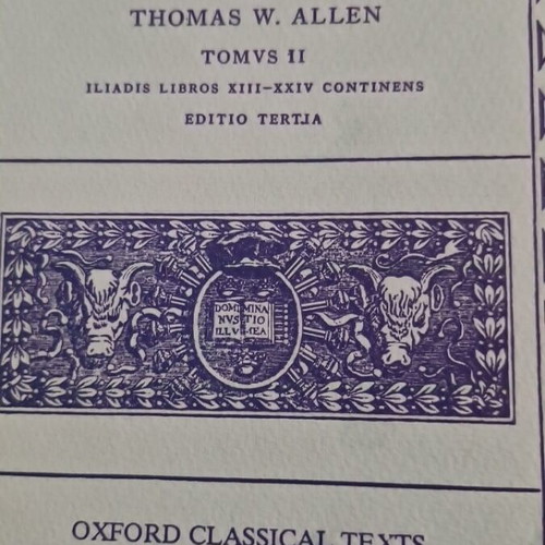 Homeri Opera Iliad and Odyssey set like new, Oxford edition