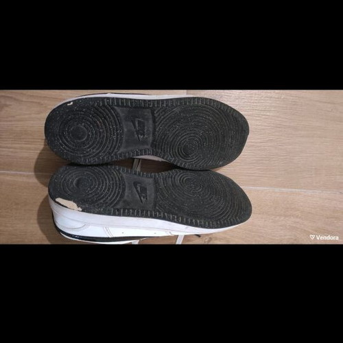 Nike Air Force athletic shoes used, size 43, black and white