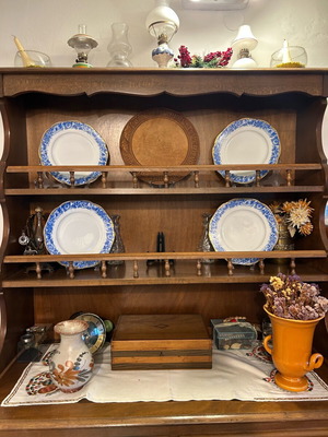 Wooden rustic buffet like new