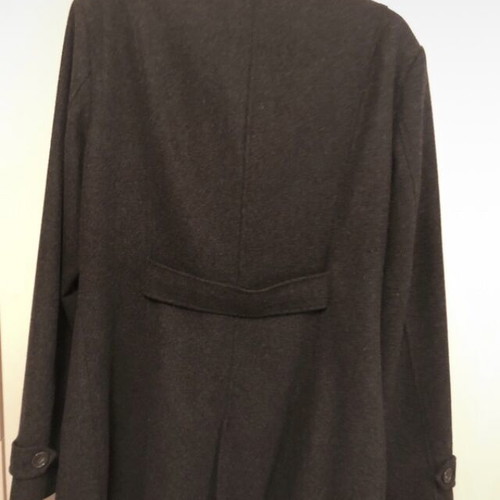 Covert Overt wool double-breasted charcoal women's coat, size L 40