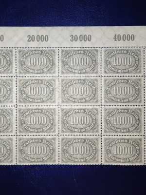 Germany Weimar stamps mint in sheet