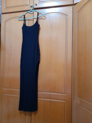 Shein black long dress new, size XS