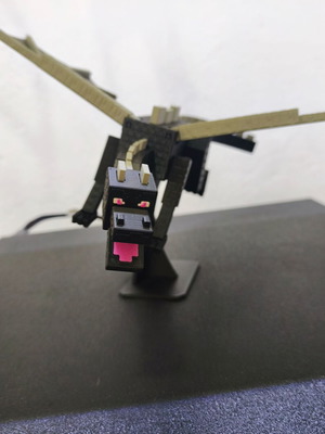 Minecraft Ender Dragon 3D printed figure with movable parts