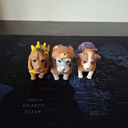 Just Toys Dress your Puppies collection used, Series 2, dog miniatures