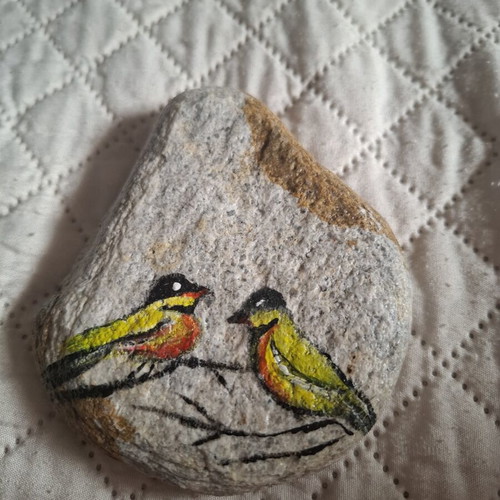 Hand-painted stone