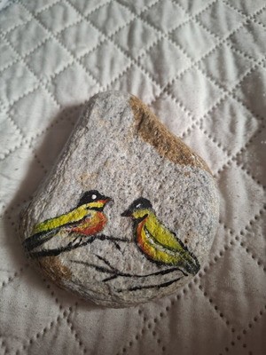 Hand-painted stone