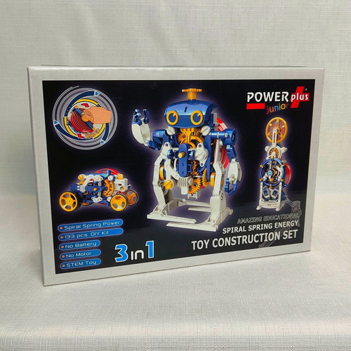POWERplus SpiralToy STEM 3 in 1 New Toy Construction Set with Spiral Spring