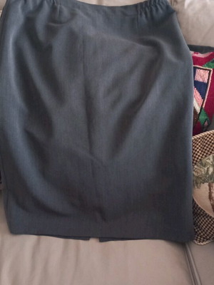 Gray skirt large lined handmade waist 83-85 cm length 65 cm