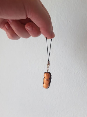 Happy Hippo phone charm new, handmade