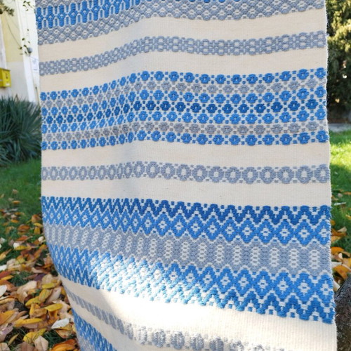 Wool woven wall decoration like new, designer Scandinavian style