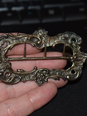 Silver belt buckle 19th century used