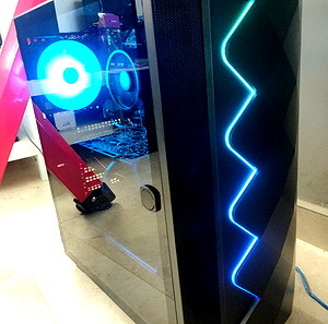 Gaming PC (Ryzen/rx 470/8gb/120gb+500gb/w10Home) + Extras