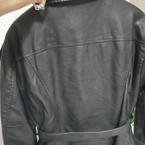 Attrattivo leather jacket, black, size L