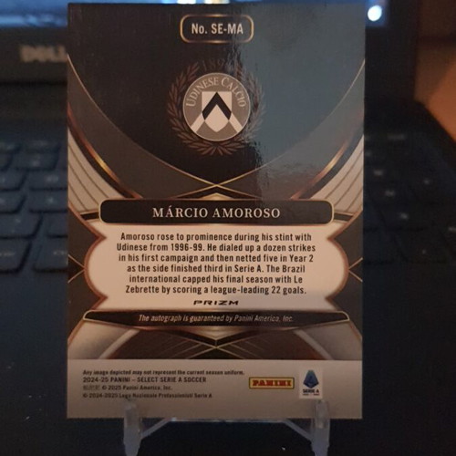 Panini Select Serie A 2024-25 Marcio Amoroso Auto Red Sp Udinese like new