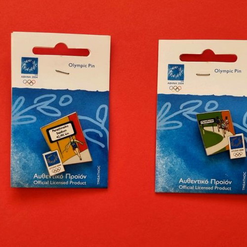 Collectible pins Athens 2004, set of 4, new