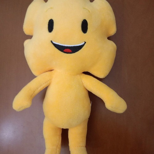Yellow plush mascot Piraeus Bank like new collectible