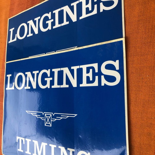 Longines vintage stickers like new for racing cars