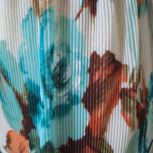 Pagani by Artemis midi chiffon skirt with pleated floral design, like new