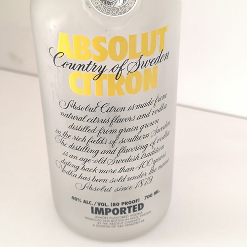 Absolut Vodka Citron 700ml new