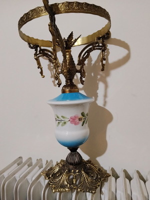 Table lamp base used, curved, height 0.45 m