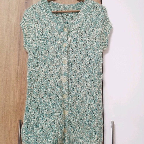 Hand-Knitted Vest New, Size L