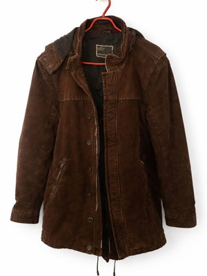 Men's jacket used, brown, size XXL