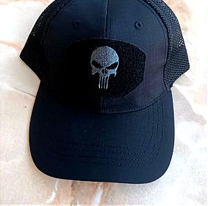 Καπέλο Punisher Μαύρο.