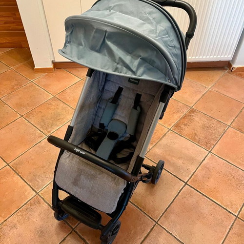 Inglesina Quid folding stroller used, lightweight, grey/blue