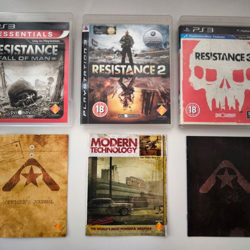 Collection of Resistance PS3 games used, very good condition