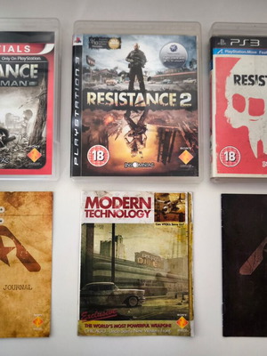 Collection of Resistance PS3 games used, very good condition