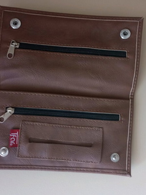 Tobacco pouch like new, brown leatherette
