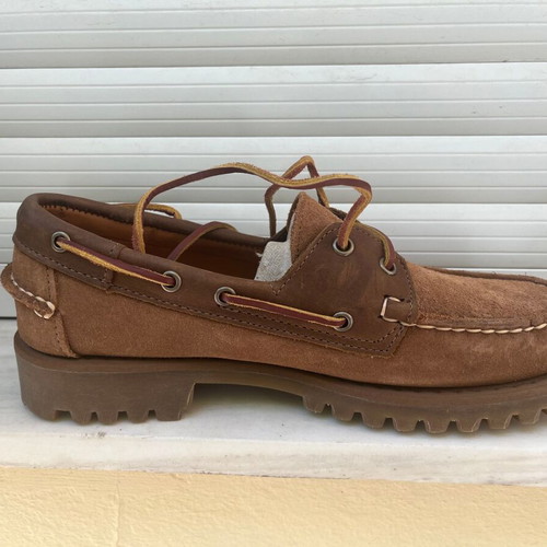 Sebago suede cognac brown shoes size 43