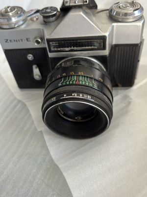 Zenit-E 35mm film SLR camera used, Helios Soviet vintage classic